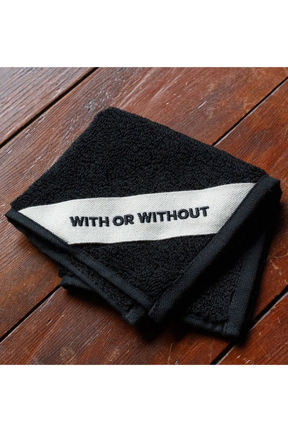 Hand Towel / シルク混 ハンドタオル (ブラック)