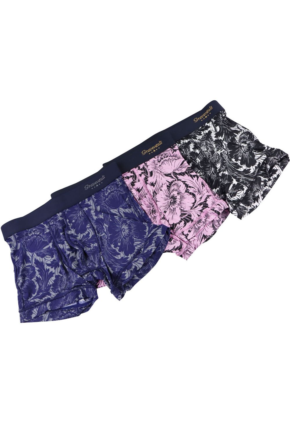 【待望のサイズ.XL入荷】 FLOWER Short Boxer - ホワイト  /  ブラック