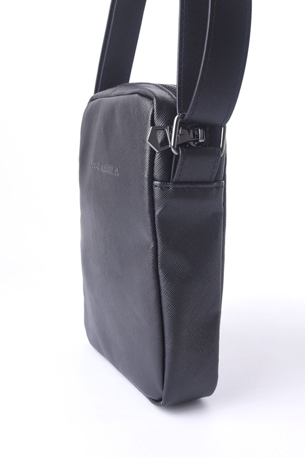 MINI SHOULDER POUCH / サフィアーノエコレザー ミニショルダーポーチ (ブラック)