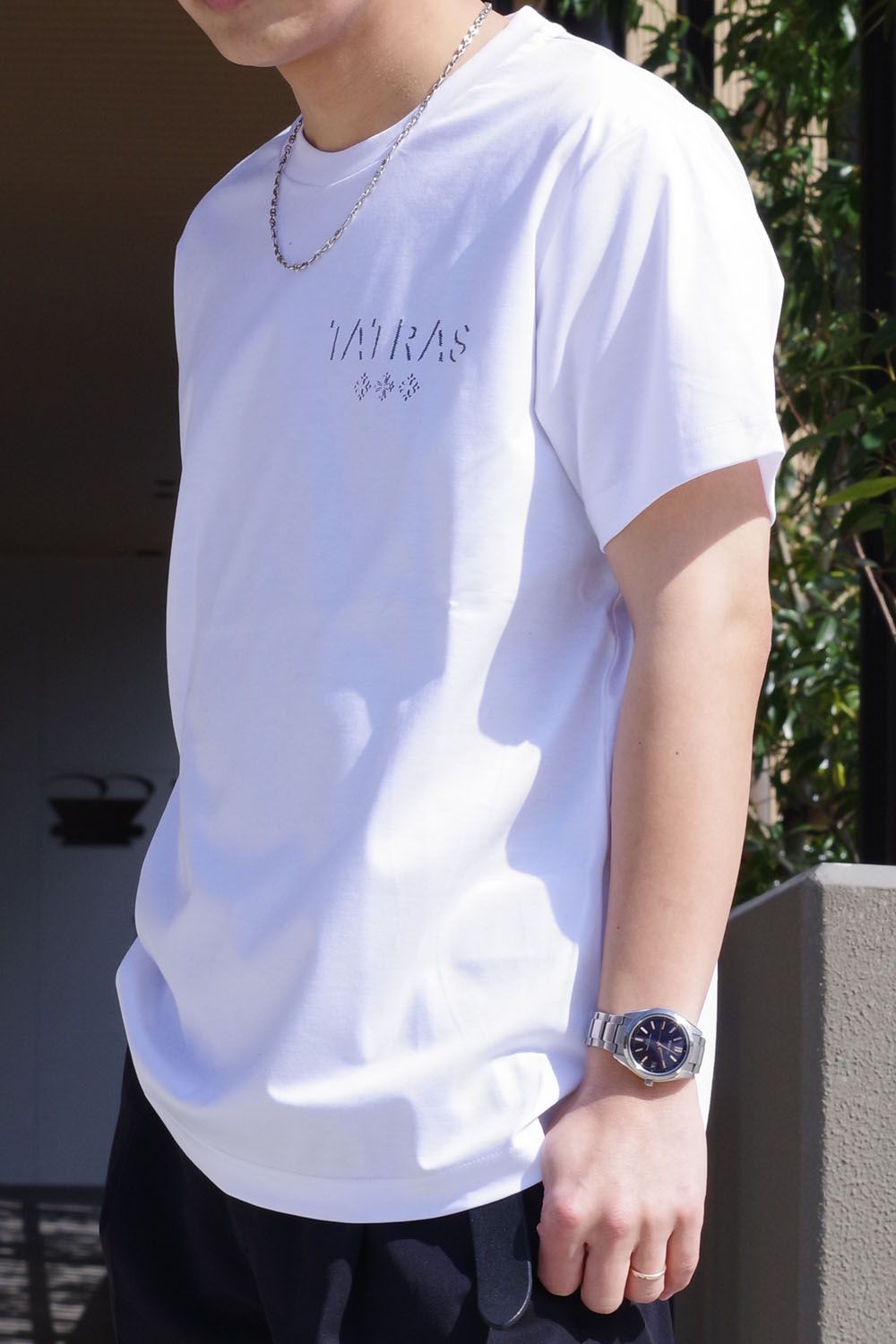 LOGADO (ロガード) / ロゴ クルーネック 半袖 Tシャツ ホワイト