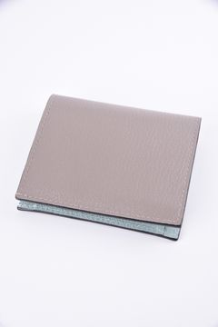 【残り1点】 MINI WALLET / LA401GT ゴートレザー スナップタイプ 二つ折りミニウォレット トルトラ / ミントグリーン