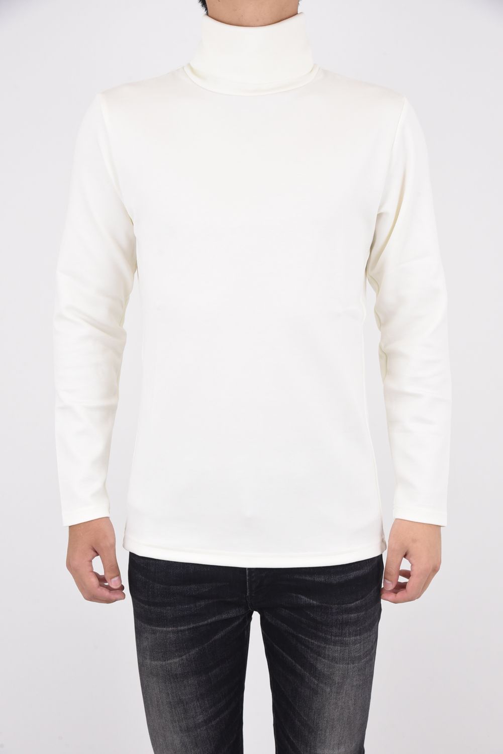 L/S TURTLE / ロングスリーブ ウォーム タートルーネック ホワイト