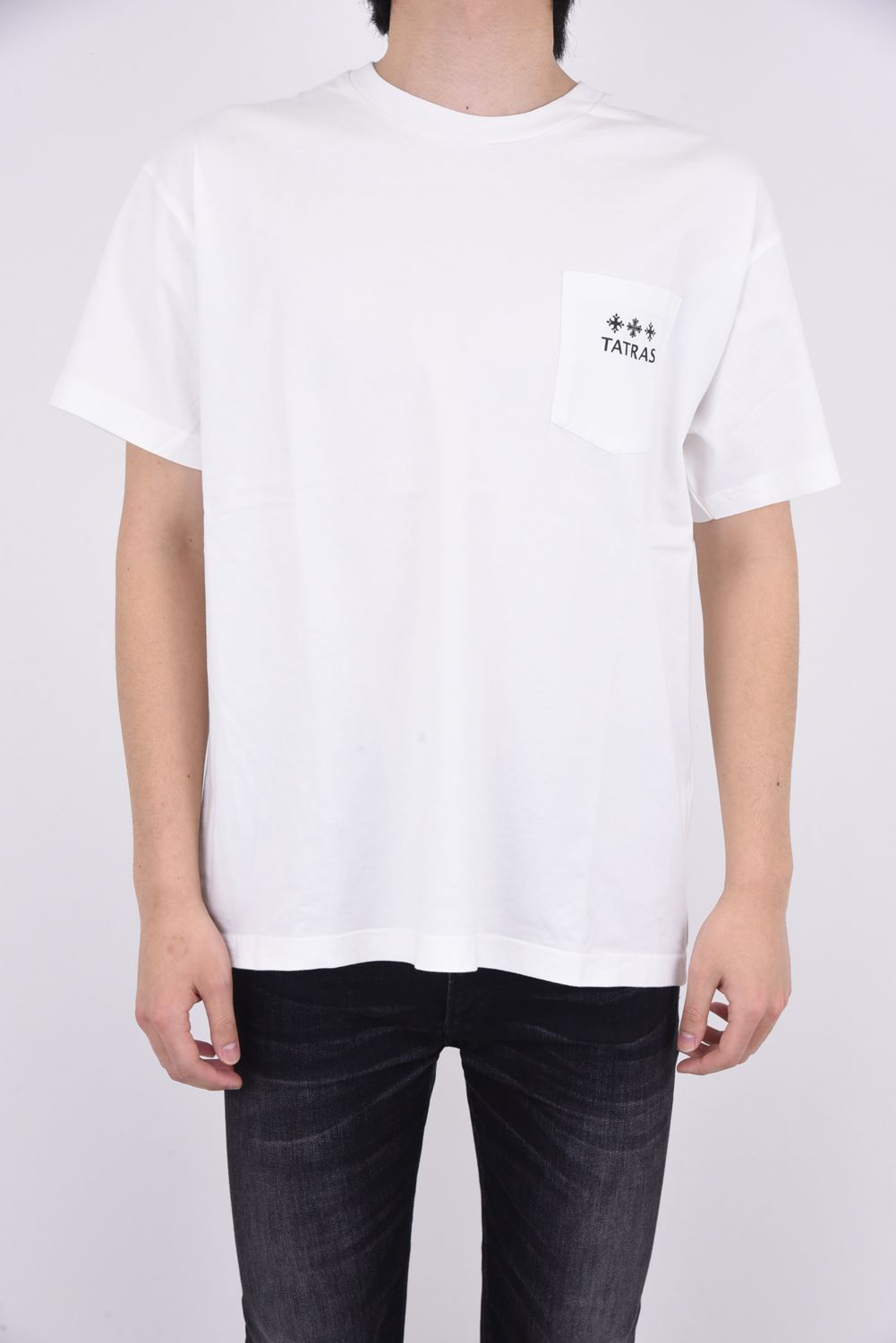 タトラス　TATRAS オリーブ 半袖Tシャツ TATRAS タトラス VENTO ヴェント オーバーサイズ 胸ポケットT