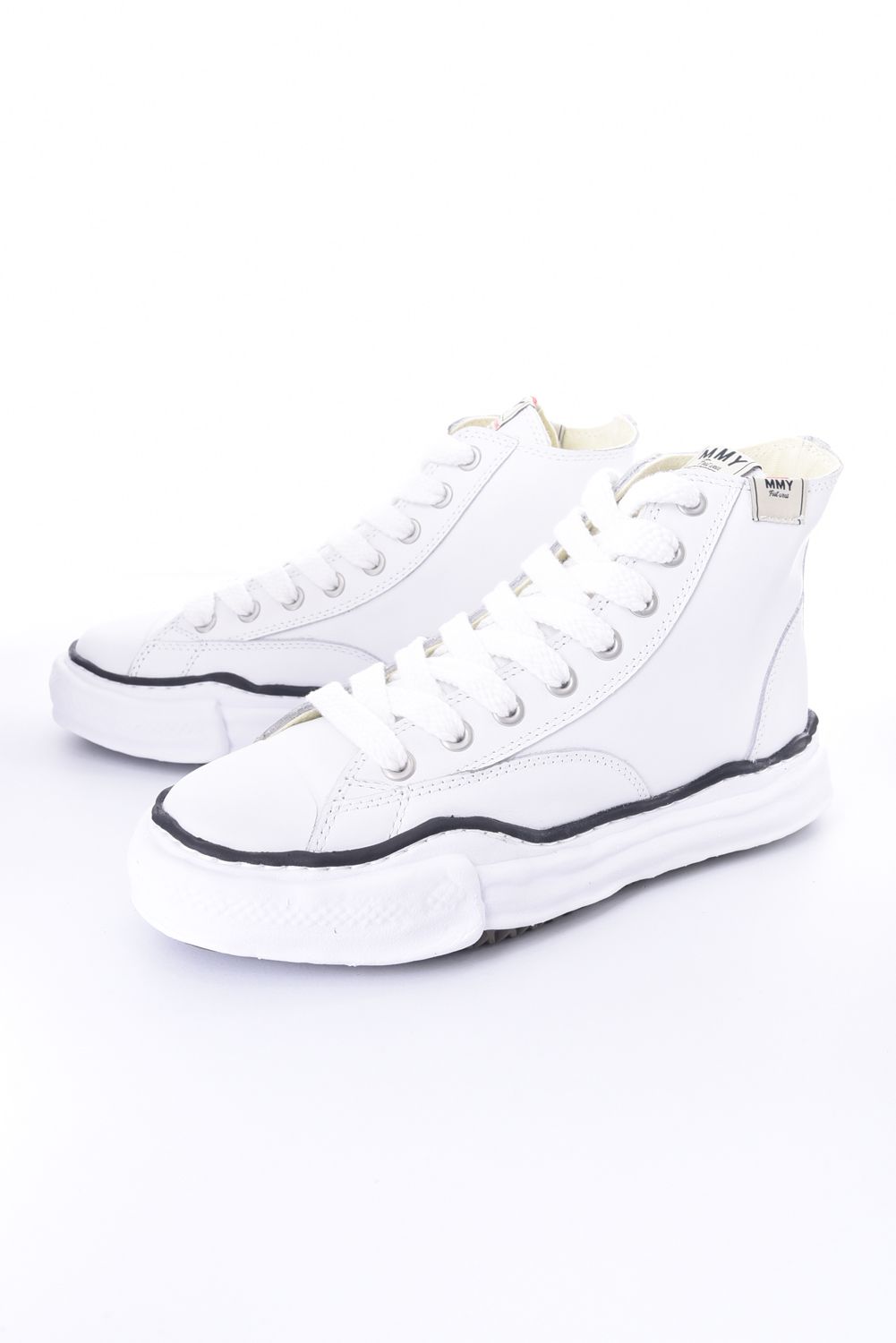 "PETERSON HIGH" OG sole LEATHER HI SNEAKER / オリジナルソール レザーハイカットスニーカー ホワイト