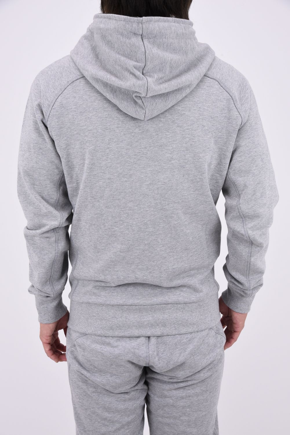 【26AW】 HEAVY FRENCH TERRY SCRIPT CODE LOGO HOODIE / フレンチテリー ロープロゴ ジップアップフーディー (グレー)