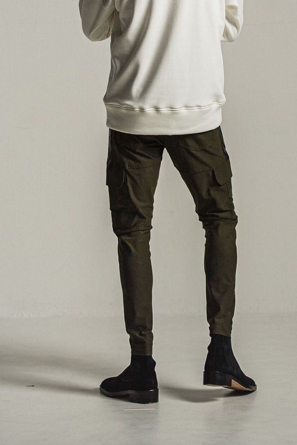 DARRELL HEAT CARGO PT / 【定番商品】 裏ボアフリース ナイロンストレッチ カーゴパンツ カーキ