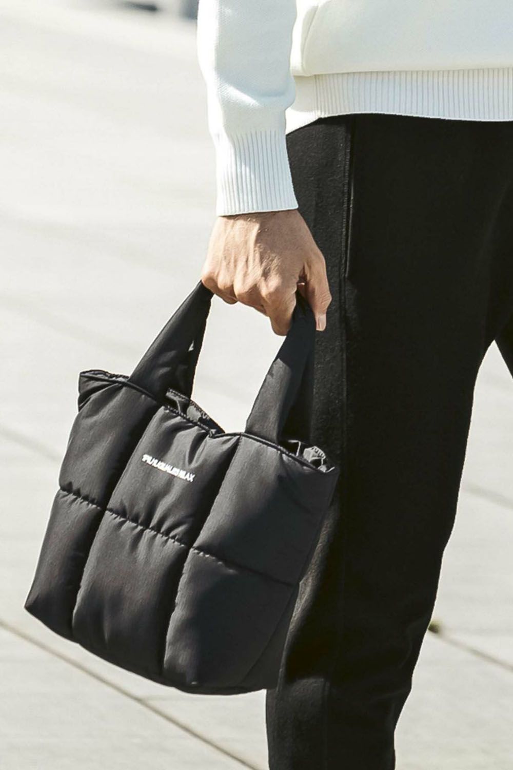 QUILTED LUNCH BAG / キルティング ランチバッグ ブラック