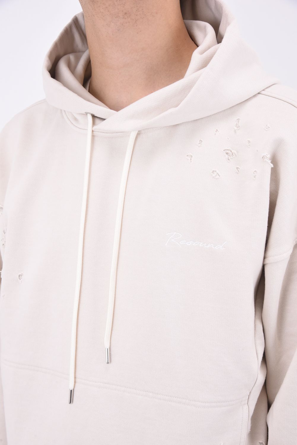 VINTEAGE LOOSE HOODIE / ルーズフィット パーカー クラッシュグレージュ