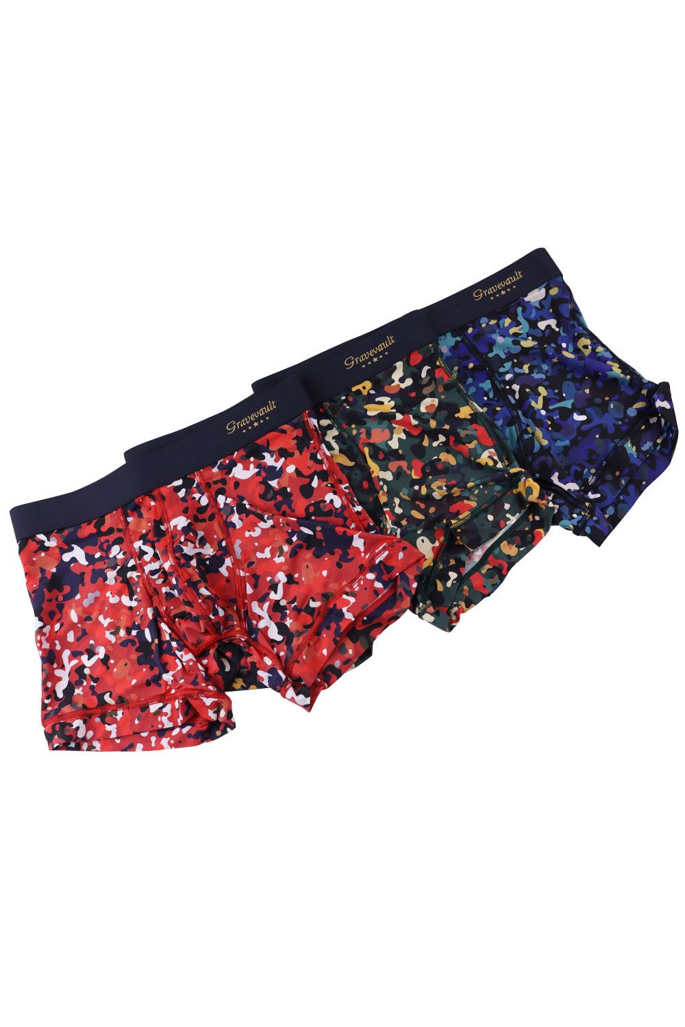 【待望のサイズ.XL入荷】 dry leaves camouflage Short Boxer - 茜