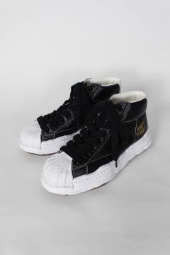 "BLAKEY" OG Sole Leather High-top Sneaker / オリジナルソール レザーハイカットスニーカー ブラック / ホワイト