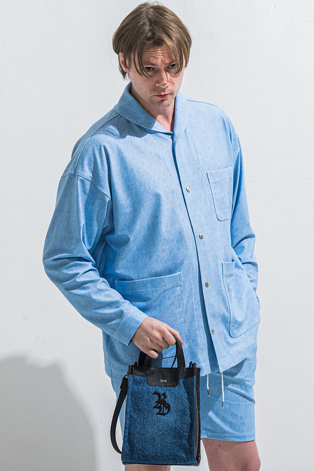 【decadeコラボ】 DENIM MINI TOTE BAG / デニム ミニトートバッグ (デニム） (5月中旬頃入荷予定) ※オーダー締切2月15日(日)18時