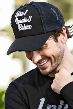 3 STEPS LOGO CAP / 泡プリントロゴ キャップ ブラック