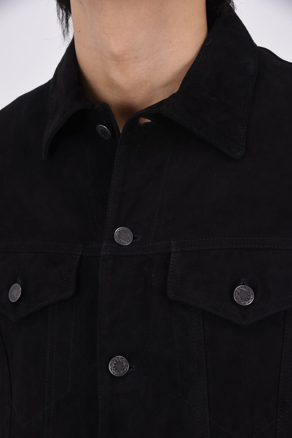 JACK (ジャック) / Gジャン型 ゴートスキン スエードジャケット  ブラック