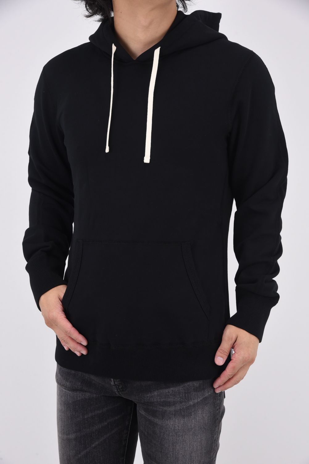 【国内正規品】 MIDWEIGHT TERRY PULLOVER HOODIE / ミッドウェイト プルオーバーフーディー ブラック