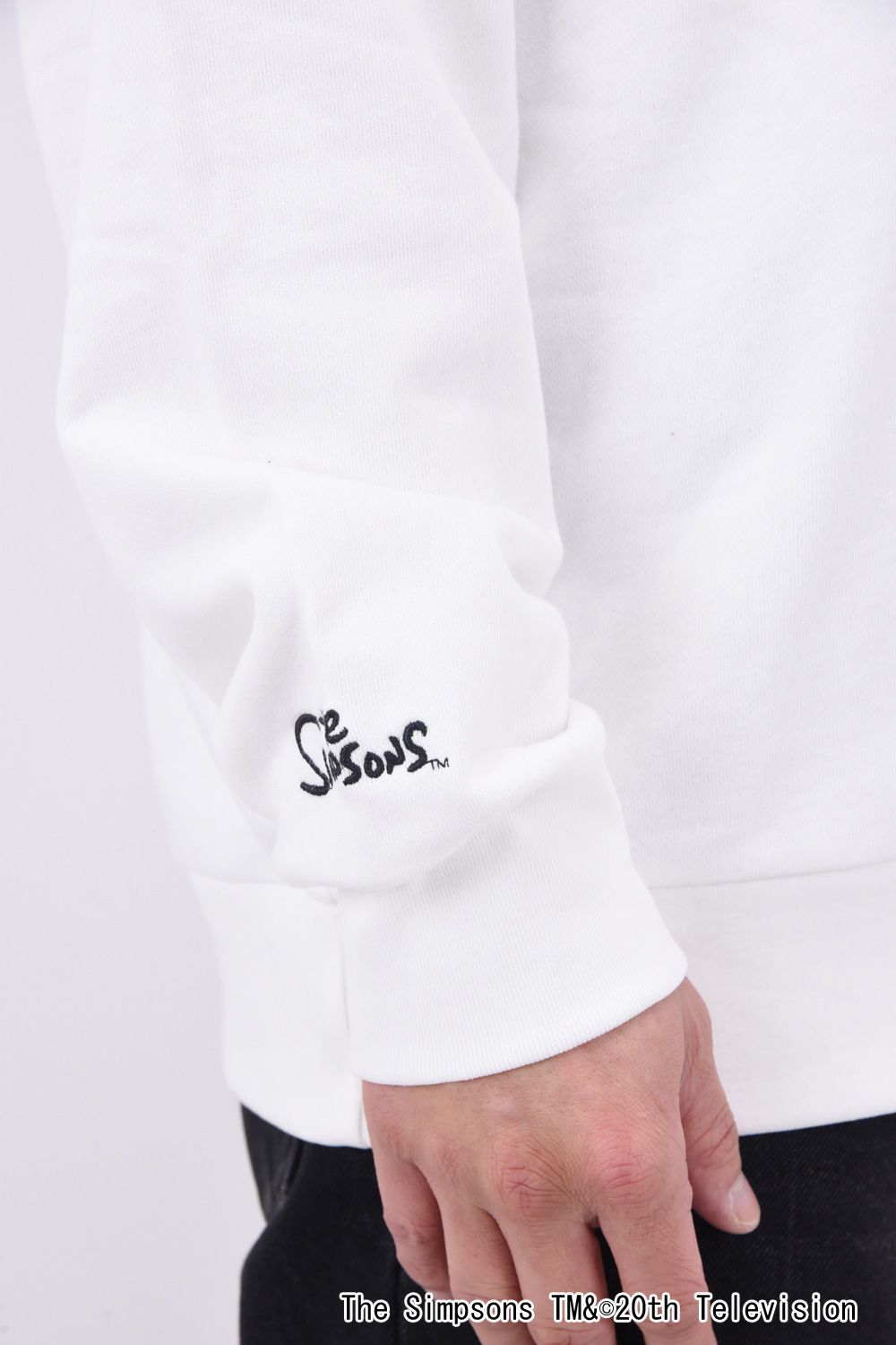 BART SIMPSON CREW NECK / シンプソンズプリント クルーネック (ホワイト)