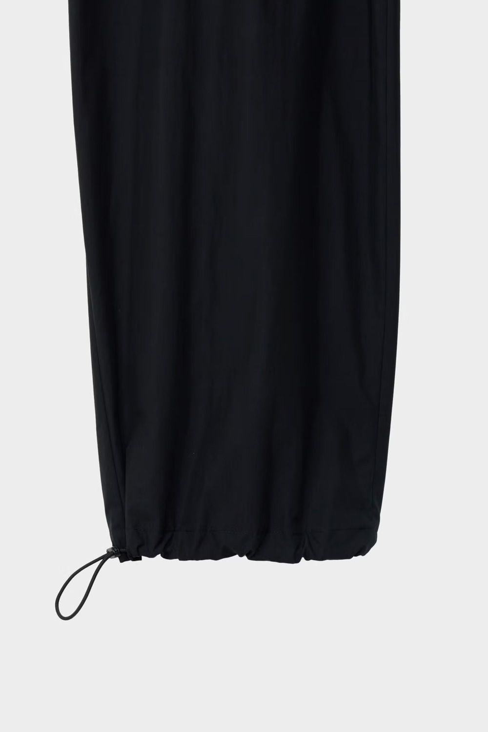 DRAWSTRING WIDE TROUSERS / ドローストリング ワイドパンツ (ブラック）