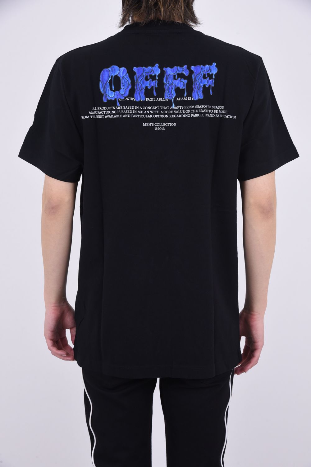OFFF S/S TEE / グラフィック ブランドロゴ ショートスリーブ Tシャツ スリムフィット ブラック - M