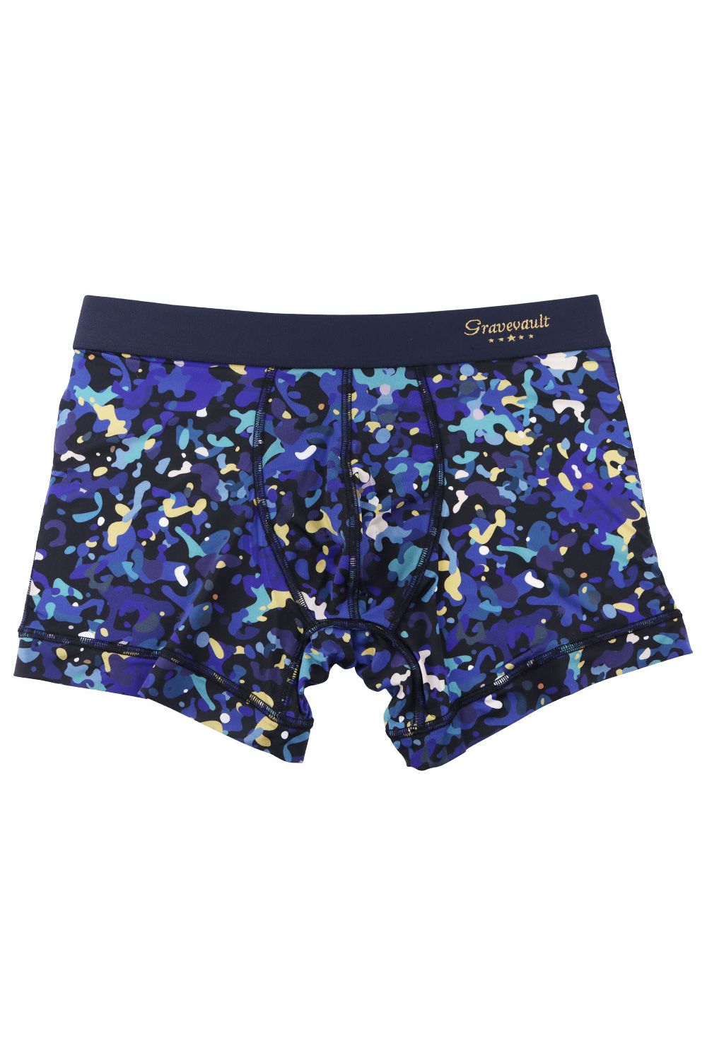 【待望のサイズ.XL入荷】 dry leaves camouflage Short Boxer - 藍