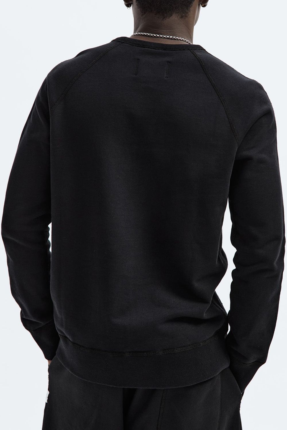 【国内正規品】 MIDWEIGHT TERRY CREWNECK / ミッドウェイト クルーネックスウェット ブラック