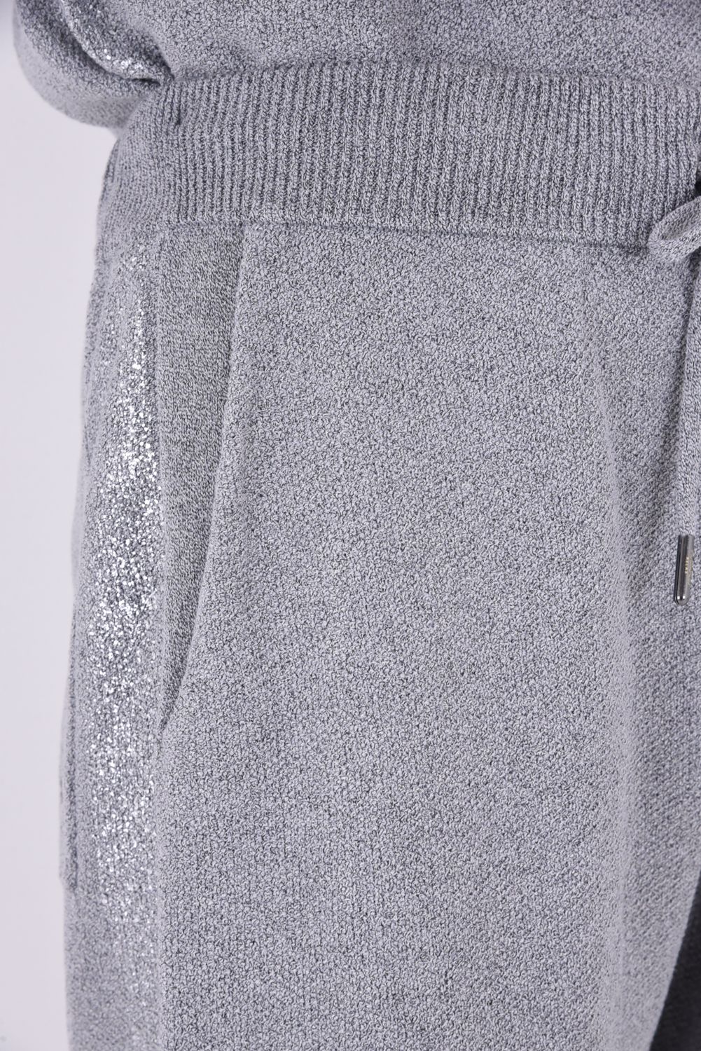 【26SS】 PARTIAL FOIL PRINT SHORTS KNIT / 箔プリント ニットショーツ (グレー)