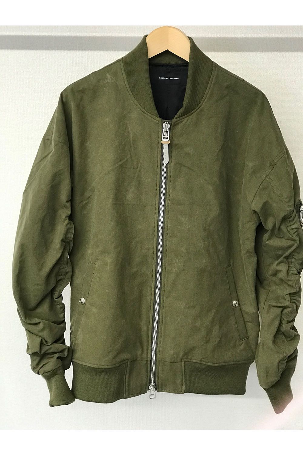 DAVID JACKET / ドロップショルダー フライトジャケット ヴィンテージカーキ
