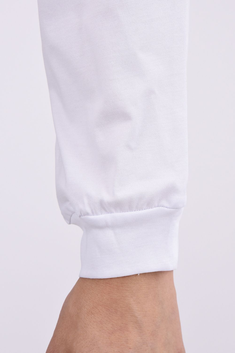 【26AW】 NUBY MOCK SLEEVE / ワンポイントロゴ モックネックTシャツ (ホワイト)