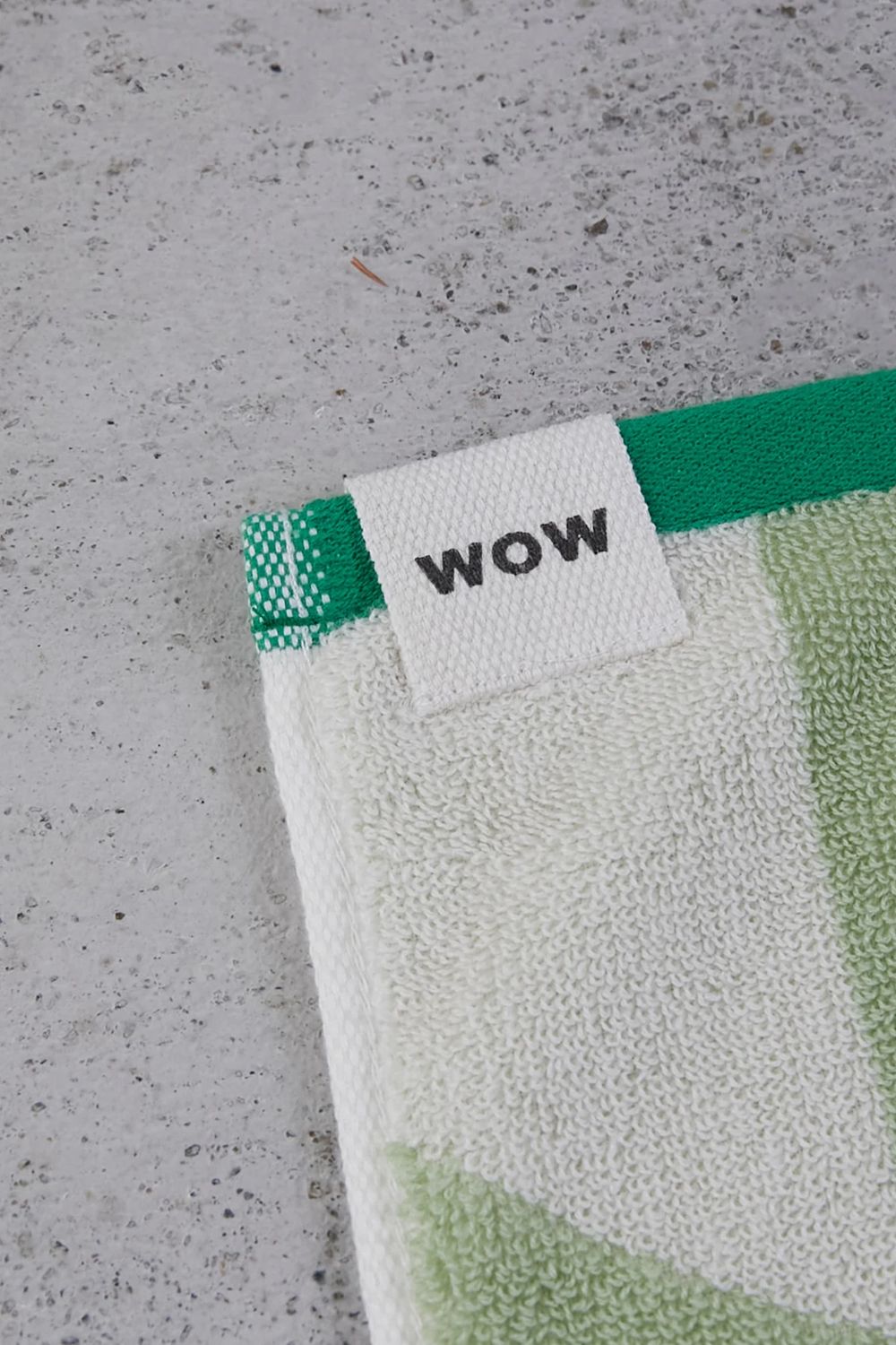 Check Mini Towel / シルク混 チェック ミニタオル (グリーン)