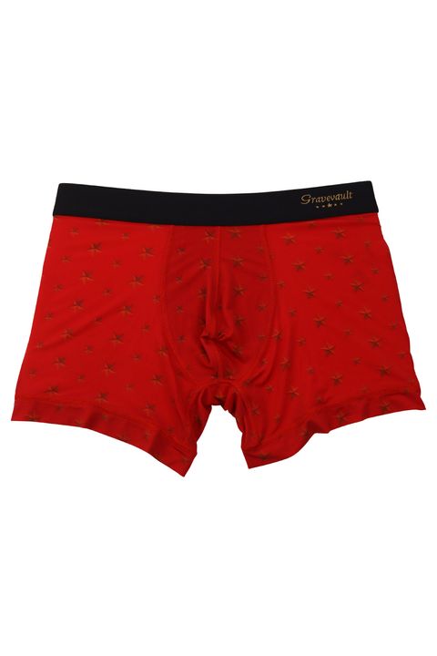 Star Studs Short Boxer - ブライト レッド