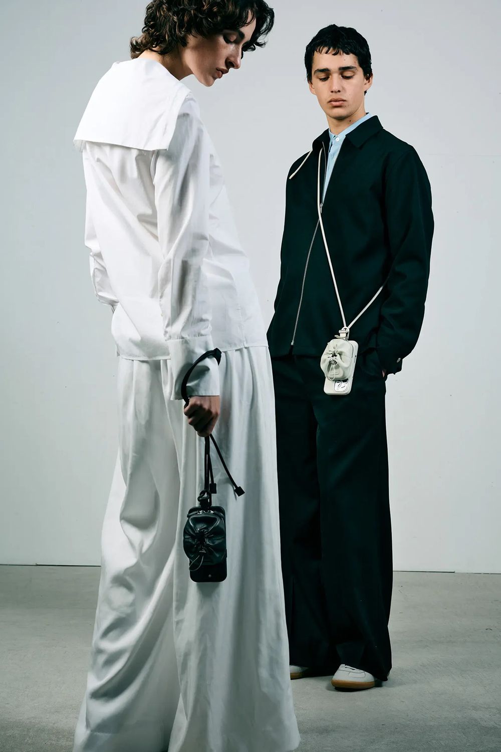 EXCHANGE-SHOULDER-PURSE-SET / ストラップ付き ショルダーコンポジションパース(マシュマロ)