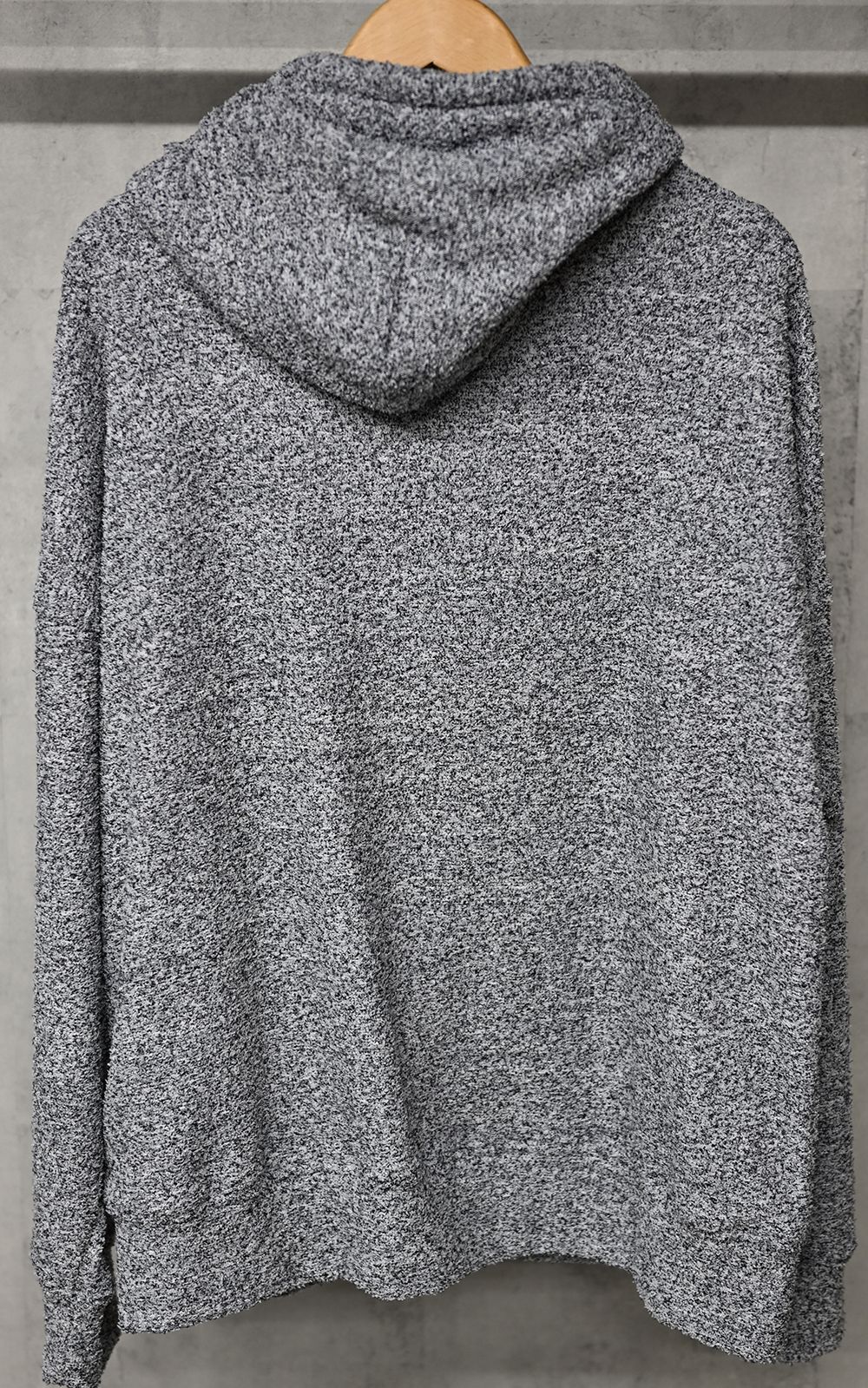 MOLE YARN PILE ZIP LOOSE HOODIE / モールパイル オーバーサイズ ジップアップパーカー グレー