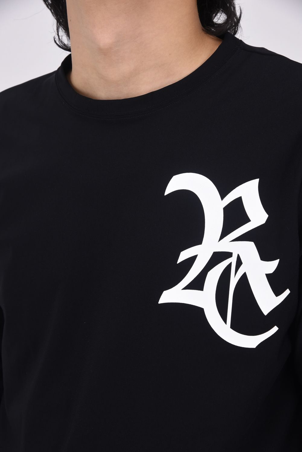 RC nylon longsleave Tee / RCロゴ ナイロン ロングスリーブTシャツ ブラック/ホワイト