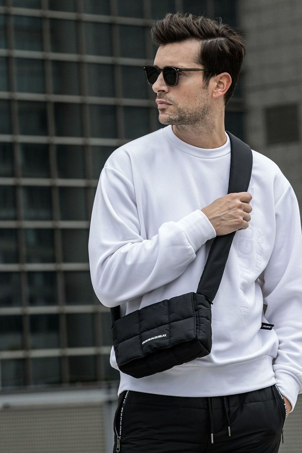 ★Archivepke★Puffy shoulder bag★Dust black★韓国★大人気★ Puffy messenger bag(Dust pink)_Archivépke