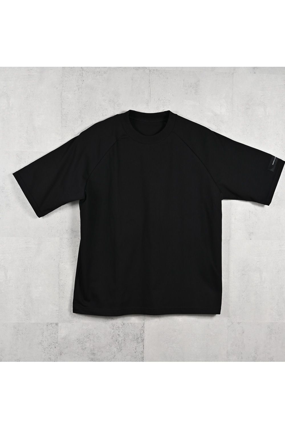 BACK RC raglan OVER TEE / バックロゴ ラグランスリーブ オーバーサイズTシャツ (ブラック) (4月上旬入荷予定)