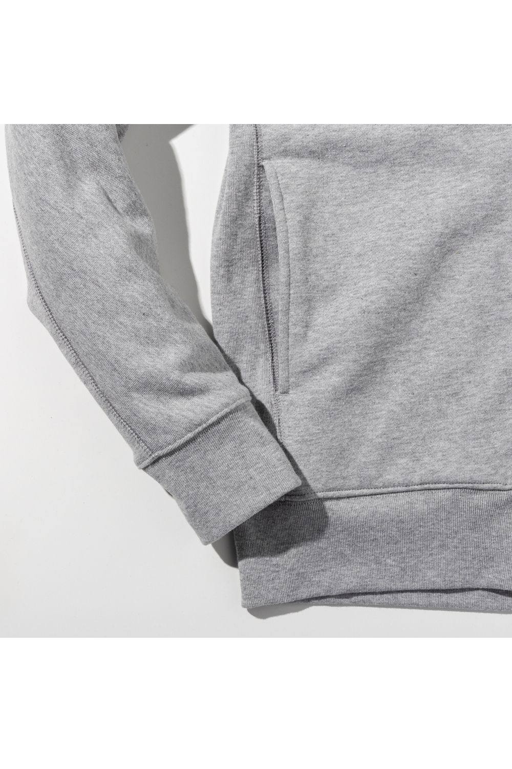 GLITTER ZIP + PLATE HOODIE / シルバーロゴプレートスウェットパーカー (グレー) (9月上旬入荷予定)