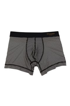 【待望のサイズ.XL入荷】 Houndstooth Short Boxer  - ホワイト×ブラック