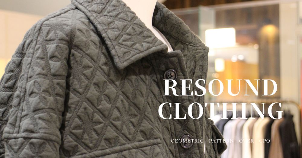 ▴□○▷GEOMETRIC PATTERN¿?・【RESOUND CLOTHING】-OVER CPO jacket