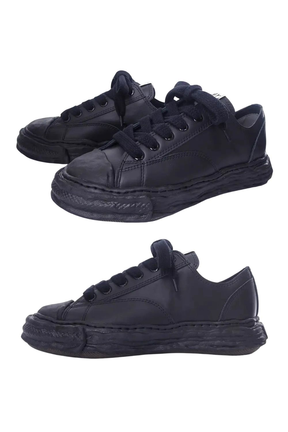 【PETERSON23】 OG sole Leather Low-top Sneaker / レザー ローカットスニーカー (ブラック/ブラック)