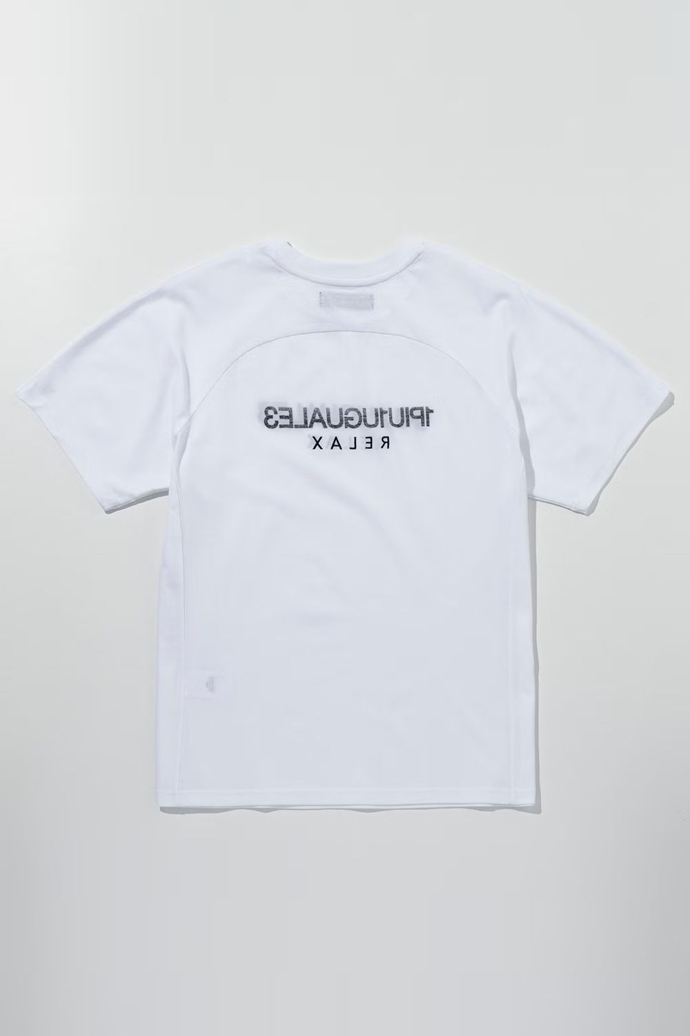 【26AWリピート商品】  REVERSE PRINT T-SHIRT / ブランドロゴプリント Tシャツ (ホワイト)