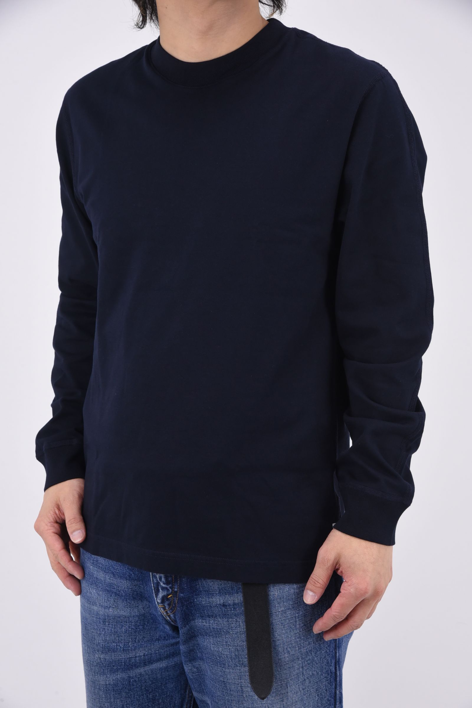 【国内正規品】【STANDARD FIT】 MIDWEIGHT JERSEY LONG SLEEVE / ミッドウェイト ジャージ スタンダード 長袖Tシャツ ネイビー