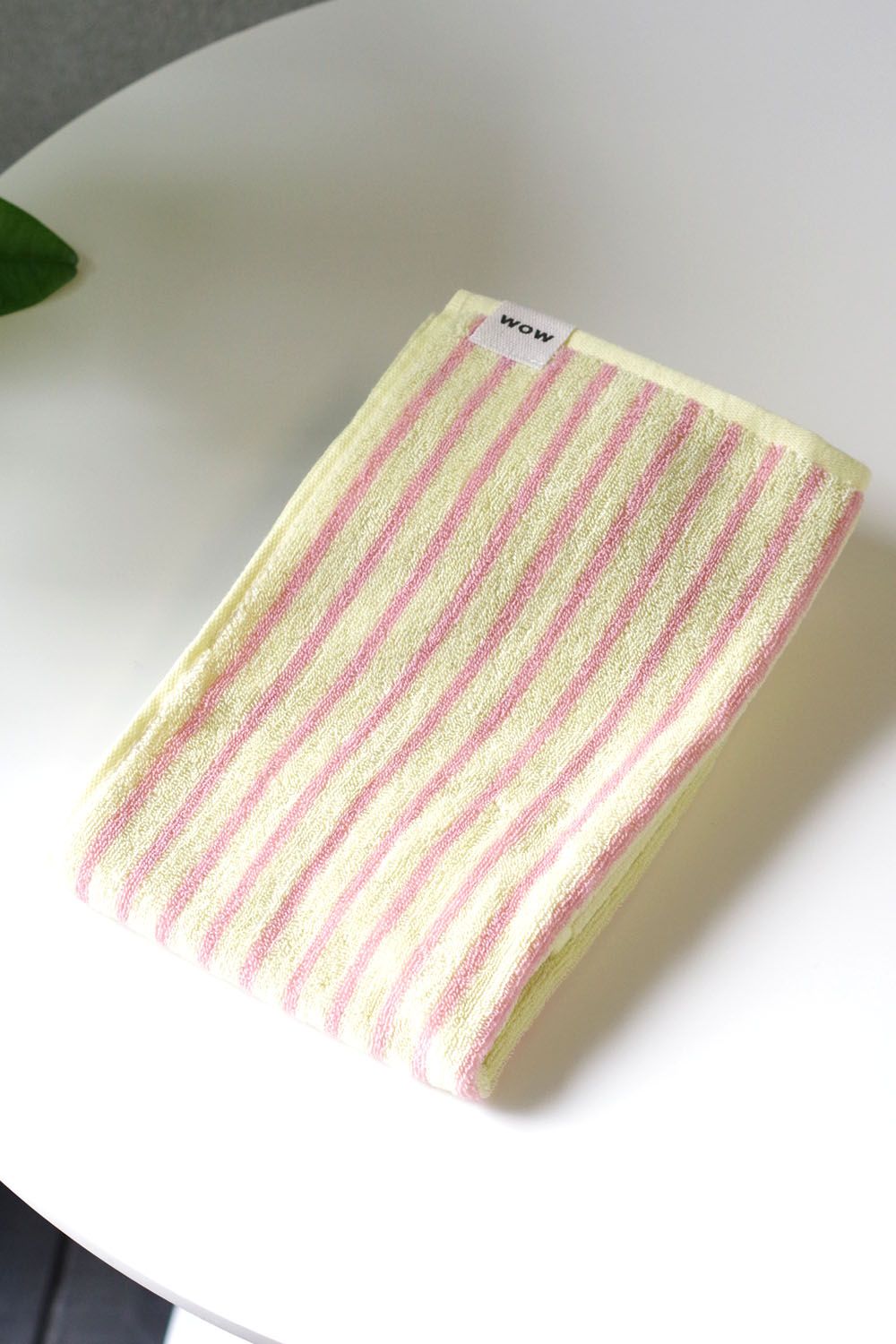Stripe Face Towel / シルク混 ストライプ フェイスタオル (パープル)