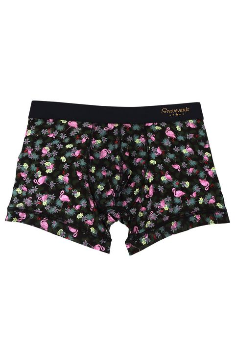 Pink Flamingo Short Boxer - ブラック