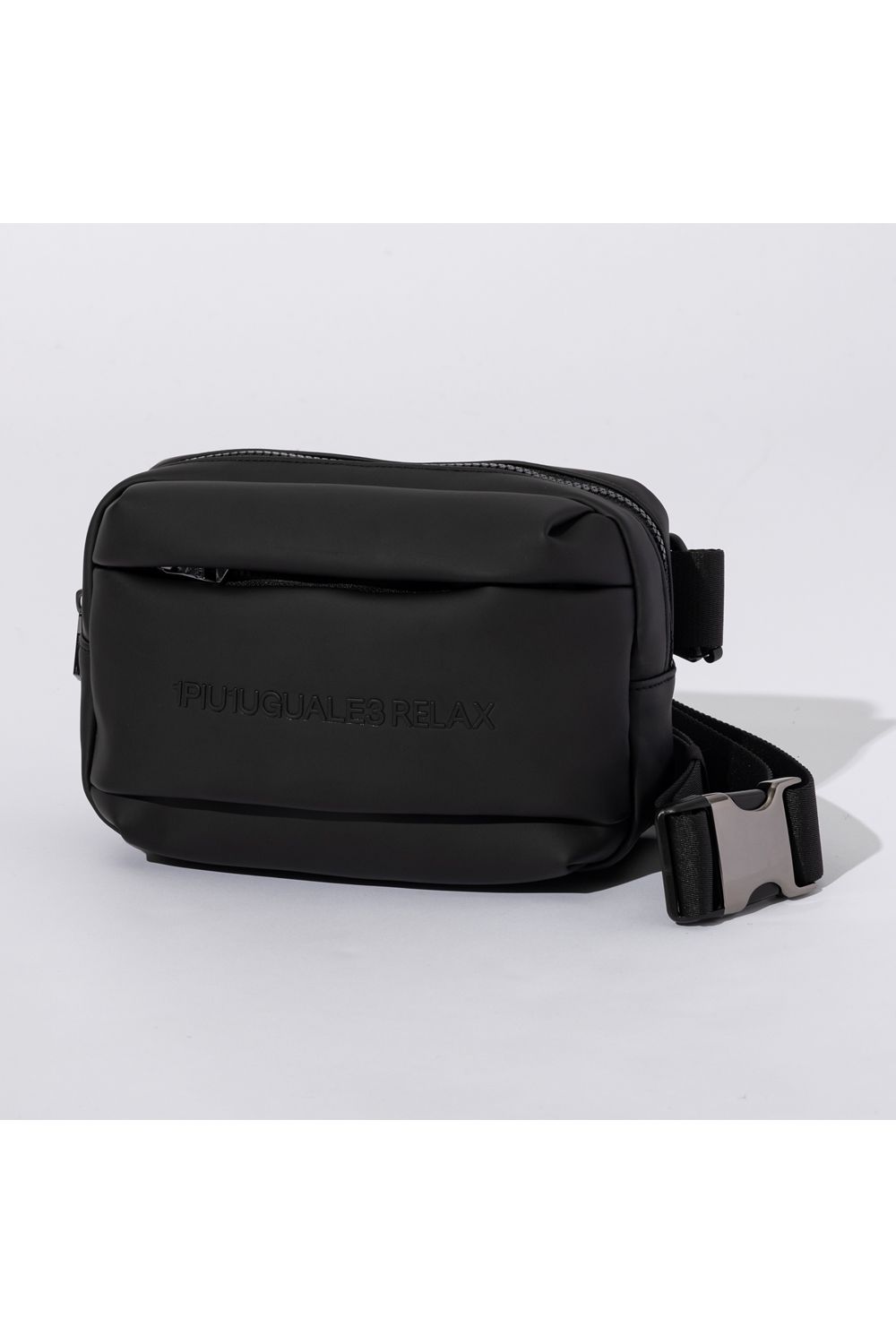 MATTE BODY BAG / フェイクマットレザー ボディバッグ (ブラック)
