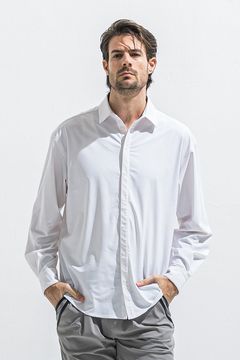 RUSH JACK SHIRTS / ラッシュガード ロングスリーブシャツ （ホワイト） (4月中旬入荷予定) ※オーダー締切:2月15日(日)18時