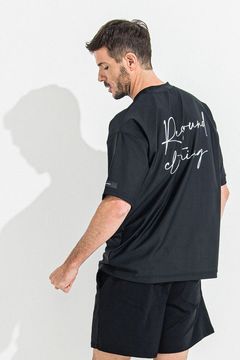 ID RUSH OVER TSHIRT / バックロゴ ラッシュガード 半袖Tシャツ ブラック