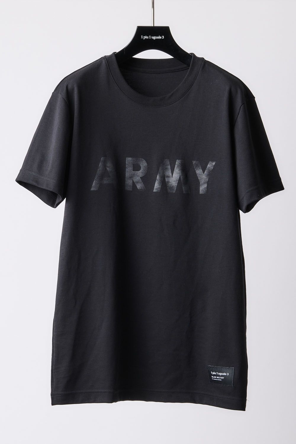 【BLACK MILITARY Vol.19】 VINTAGE LOGO ARMY T-sh BLACK / BLACK (8月頃入荷予定) ※オーダー締切 6/28(水)11:59迄