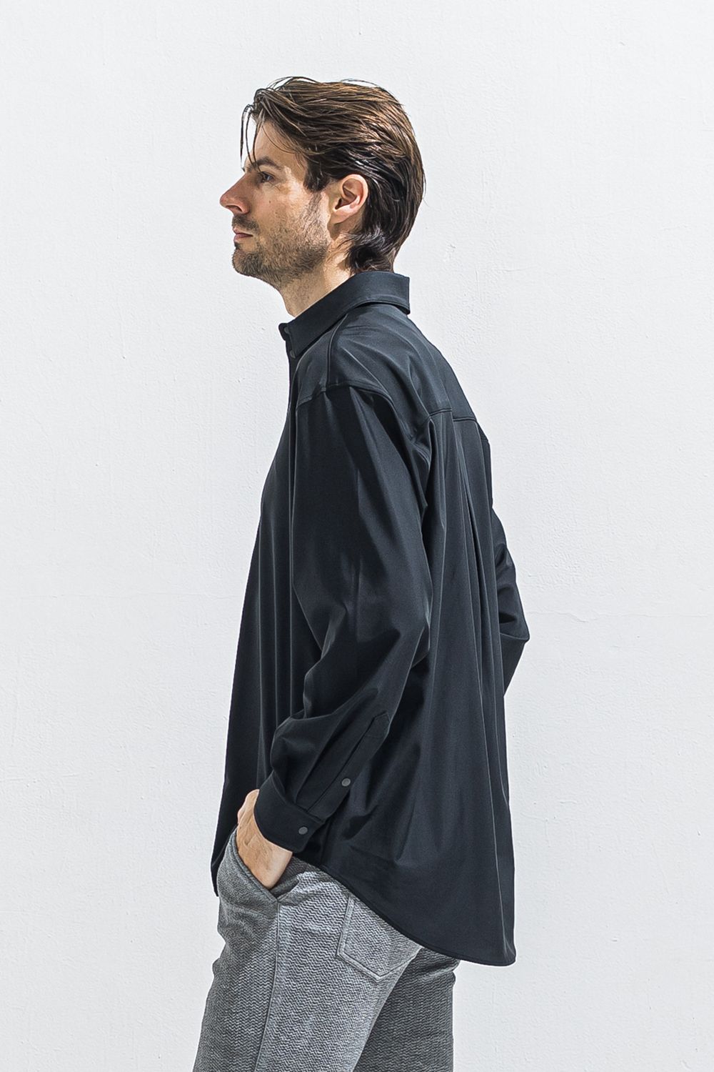 RUSH JACK SHIRTS / ラッシュガード ロングスリーブシャツ （ブラック） (4月中旬入荷予定) ※オーダー締切:2月15日(日)18時