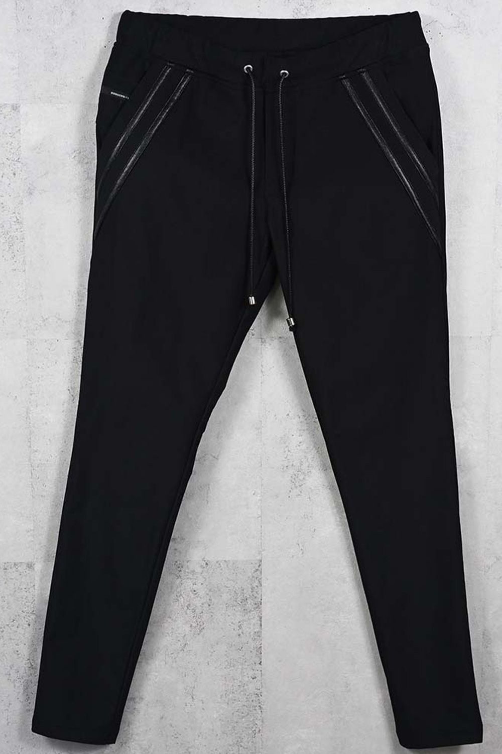 HEAT EDGE PT / 裏起毛 ダブルライン スキニーイージーパンツ (ブラック/ブラック) (11月上旬入荷予定) ※オーダー締切：9月1日(月)18:00