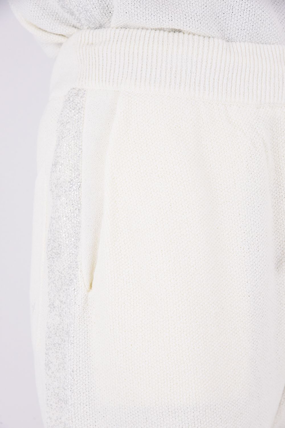 【26SS】 PARTIAL FOIL PRINT SHORTS KNIT / 箔プリント ニットショーツ (ホワイト)