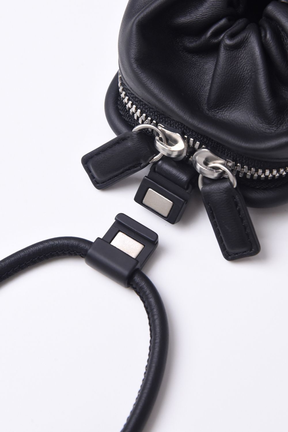 EXCHANGE-SHOULDER-PURSE-SET / ストラップ付き MagSafe対応 ショルダーコンポジションパース(ブラック)