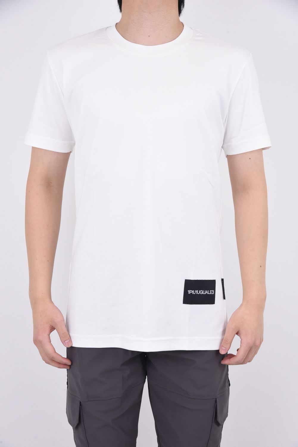113 TAGS CREW / 定番 タグロゴ ベーシック クルーネックTシャツ ホワイト